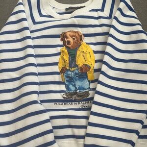 Ralph Lauren with Bear Motif, women size M , RUNS SMALL!!!!